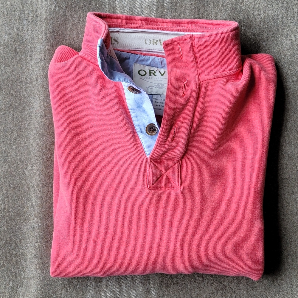 Men's Orvis Cotton Long Sleeve Pullover